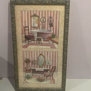 Home Interiors double bathroom wall decor picture